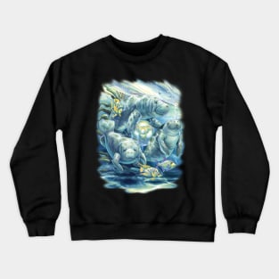 Dugong Marine Animals Crewneck Sweatshirt